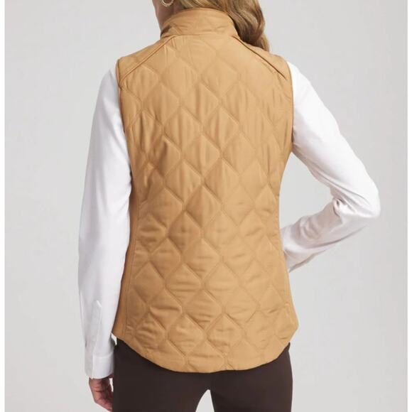 Chico's NWT Size 3.5 XL Camel VEST MSRP $105 - Picture 2 of 12